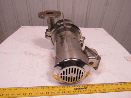 Sterling XBY154PJA 2-1/2" x 2" 1-1/2Hp 208-230/460V Sanitary Centrifugal SS Pump