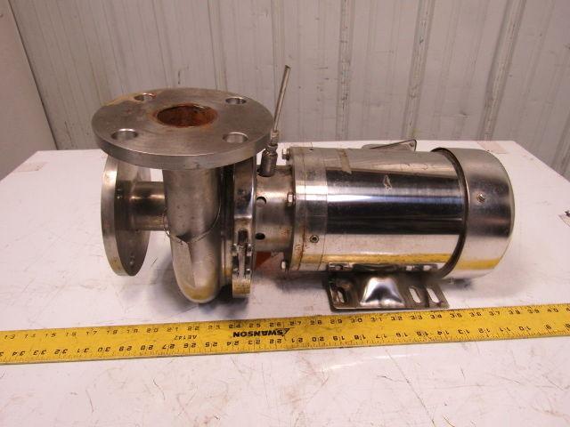 Sterling XBY154PJA 2-1/2" x 2" 1-1/2Hp 208-230/460V Sanitary Centrifugal SS Pump