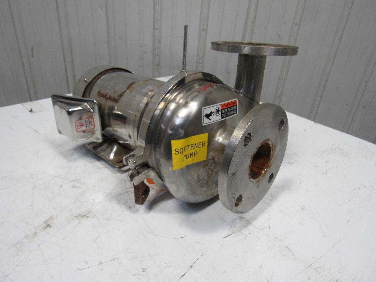 Sterling XBY154PJA 2-1/2" x 2" 1-1/2Hp 208-230/460V Sanitary Centrifugal SS Pump