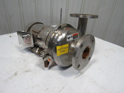 Sterling XBY154PJA 2-1/2" x 2" 1-1/2Hp 208-230/460V Sanitary Centrifugal SS Pump