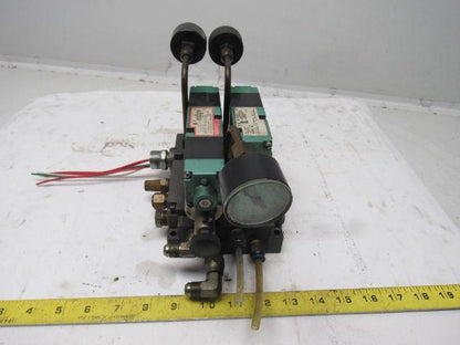 Numatics 081SS500K 5/3 Open Center regulated Valve Manifold Assembly 110V Col