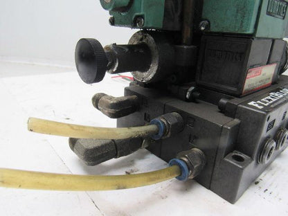 Numatics 081SS500K 5/3 Open Center regulated Valve Manifold Assembly 110V Col