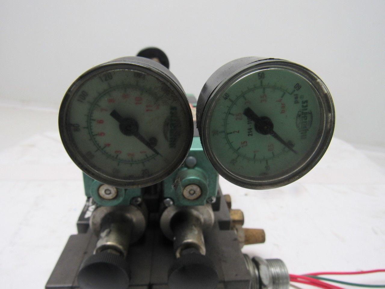 Numatics 081SS500K 5/3 Open Center regulated Valve Manifold Assembly 110V Col