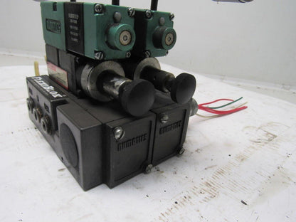 Numatics 081SS500K 5/3 Open Center regulated Valve Manifold Assembly 110V Col
