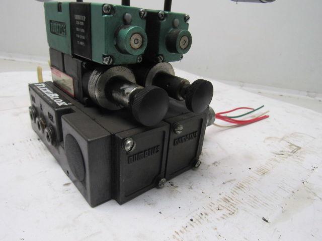 Numatics 081SS500K 5/3 Open Center regulated Valve Manifold Assembly 110V Col