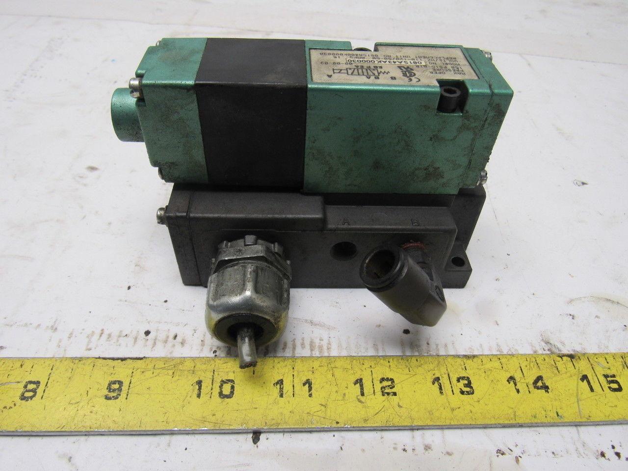 Numatics 081SA43AK000030 2/4  Solenoid Operated Spring Return Valve 110V Coil