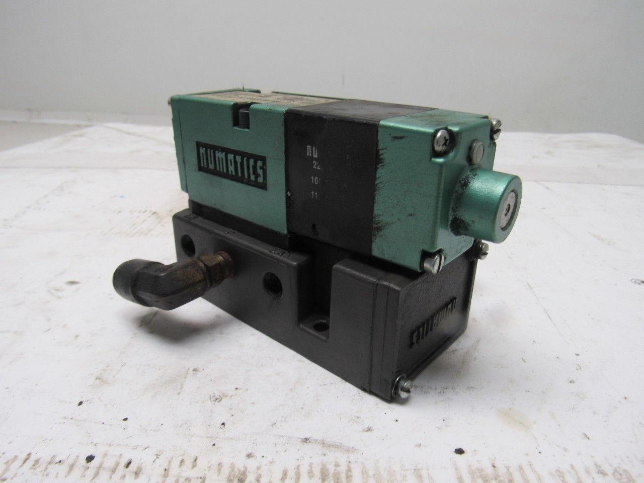 Numatics 081SA43AK000030 2/4  Solenoid Operated Spring Return Valve 110V Coil