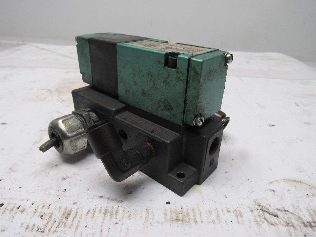 Numatics 081SA43AK000030 2/4  Solenoid Operated Spring Return Valve 110V Coil