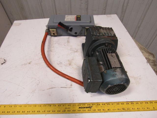 Sew Eurodrive  R57DT80K4 80:1 .75Hp 230/460YV 30mm Shaft 2240# Inline Gear Motor