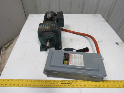 Sew Eurodrive  R57DT80K4 80:1 .75Hp 230/460YV 30mm Shaft 2240# Inline Gear Motor