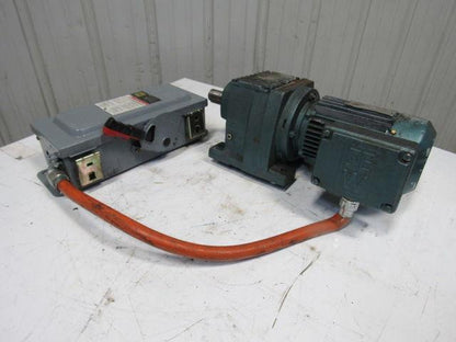 Sew Eurodrive  R57DT80K4 80:1 .75Hp 230/460YV 30mm Shaft 2240# Inline Gear Motor