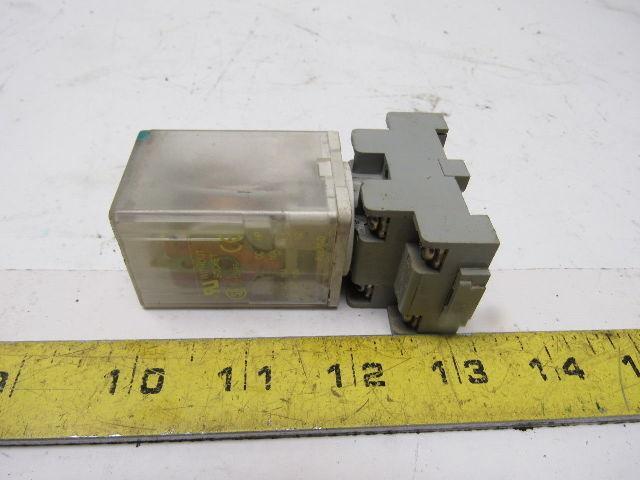 Square D 8501KP12V20 120V 50-60Hz DPDT 10A 1/2Hp Max Relay W/ Socket Lot Of 6