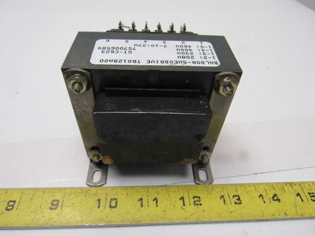 Baldor-Sweodrive TR0128A00 208-460V Primary 27V Fused Secondary Transformer
