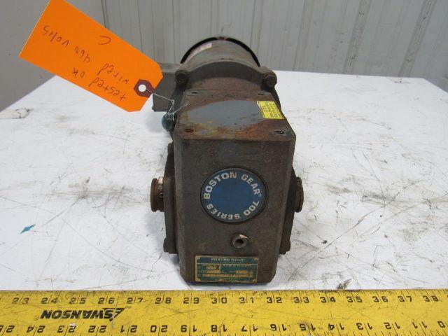 Boston Gear 34K29-872 10:1 Ratio .5Hp 208-230/460V 3Ph 1" Thru Shaft Gear Motor