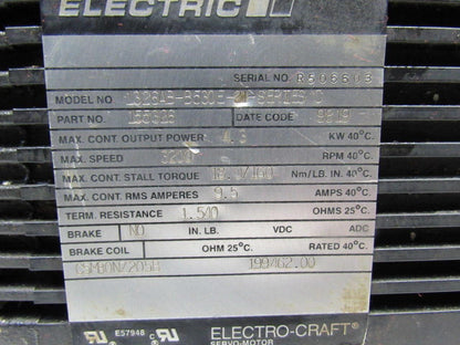 Reliance Electric 1326AB-B530E-21 4.3kW 460/380V 24mm Shaft 3200RPM Servo Motor