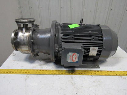 Brook Hansen WD160LH 25Hp 3520RPM 480V Motor W/SS Flange Centrifugal Pump Head