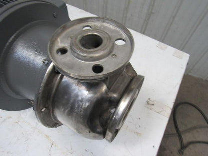 Brook Hansen WD160LH 25Hp 3520RPM 480V Motor W/SS Flange Centrifugal Pump Head