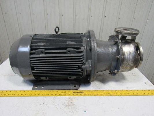 Brook Hansen WD160LH 25Hp 3520RPM 480V Motor W/SS Flange Centrifugal Pump Head