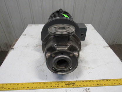 Brook Hansen WD160LH 25Hp 3520RPM 480V Motor W/SS Flange Centrifugal Pump Head