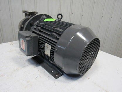 Brook Hansen WD160LH 25Hp 3520RPM 480V Motor W/SS Flange Centrifugal Pump Head