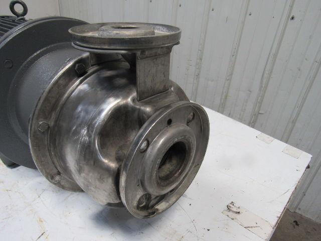 Brook Hansen WD160LH 25Hp 3520RPM 480V Motor W/SS Flange Centrifugal Pump Head