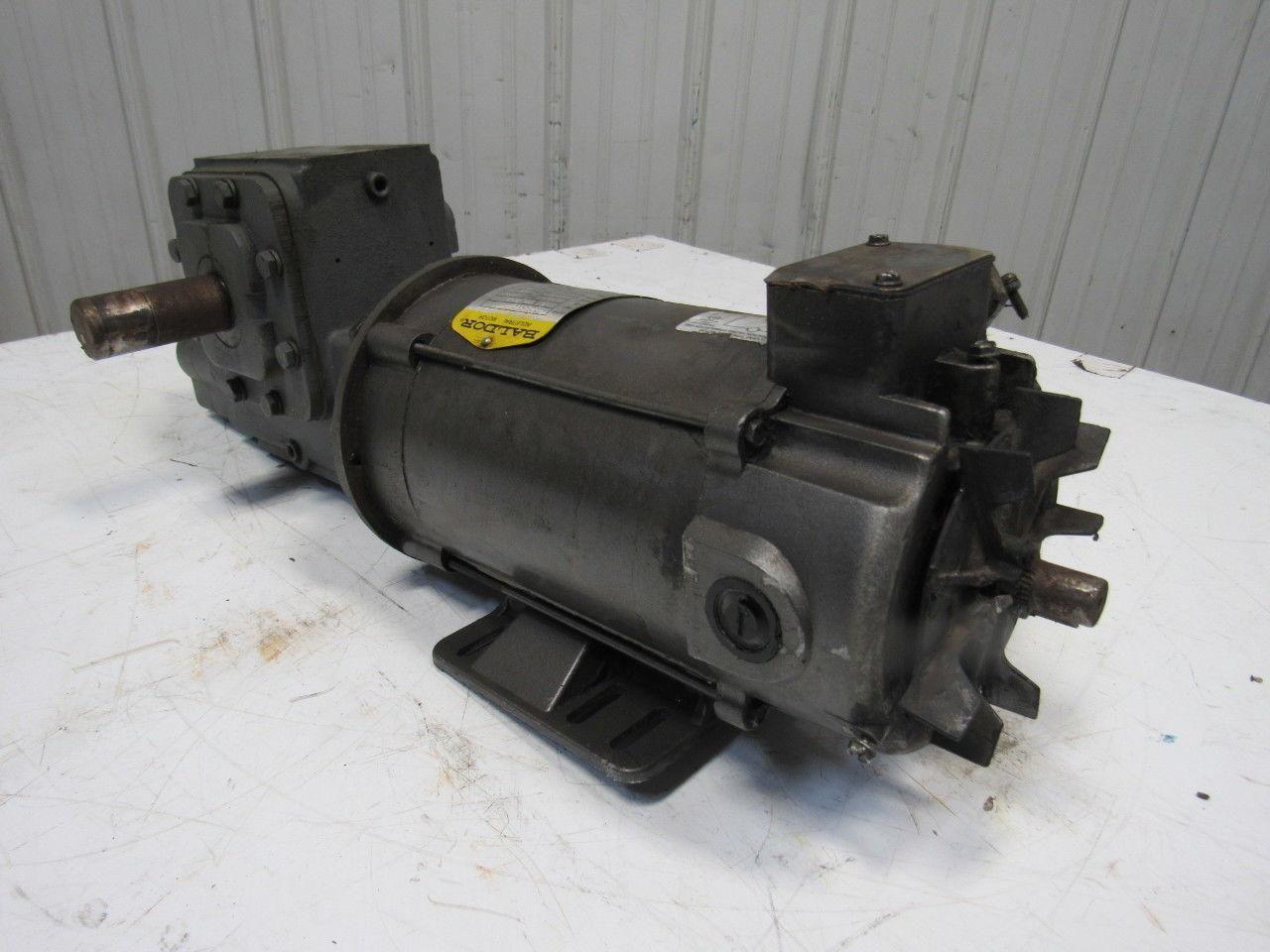 Baldor CDP3440 924MDNE 30:1 Ratio 3/4Hp 90VDC Direct Current Gear Motor