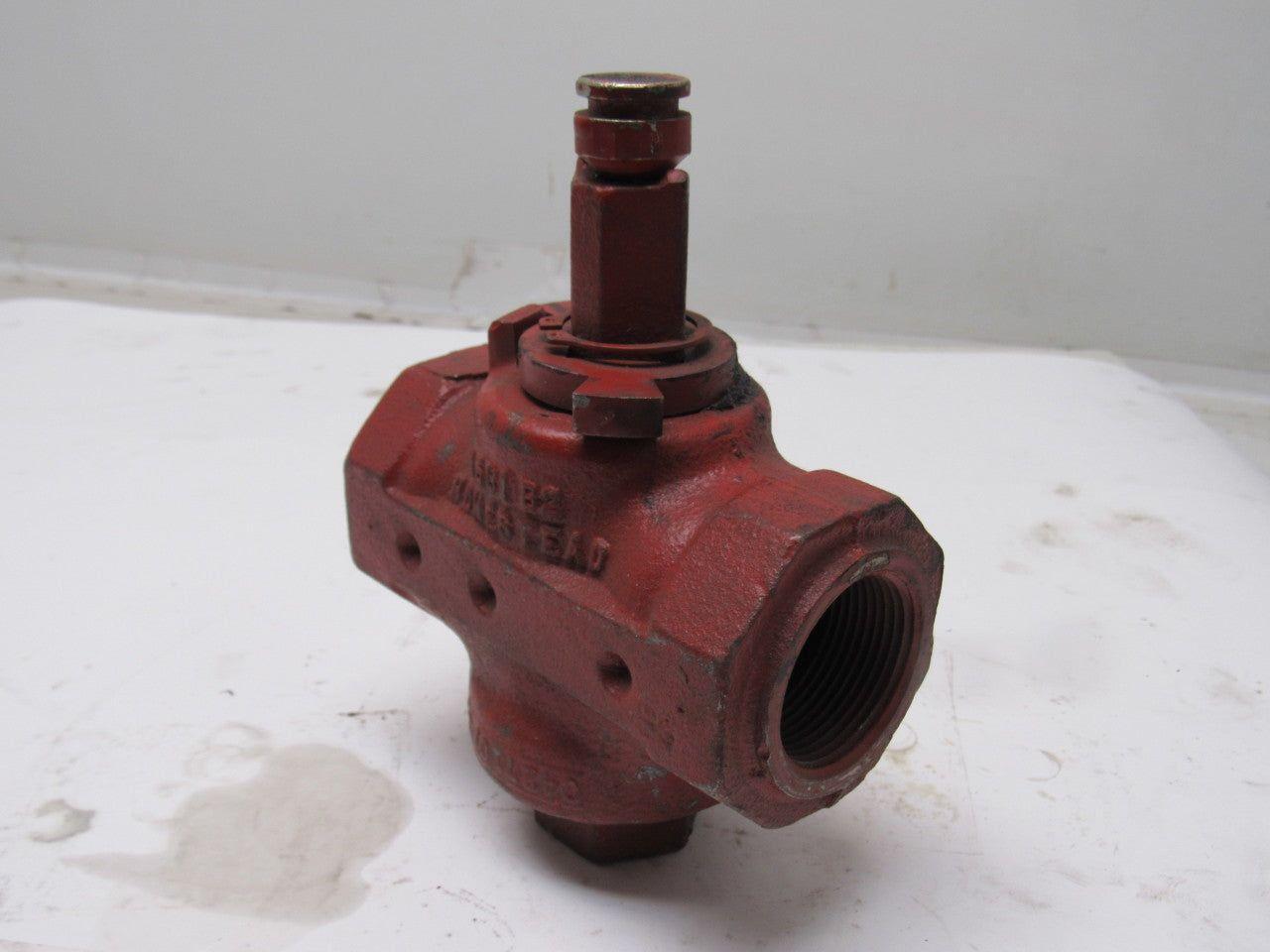 Homestead Fig 611 1-1/2" NFPT Lubricated Valve 150 SWP 200 OWG