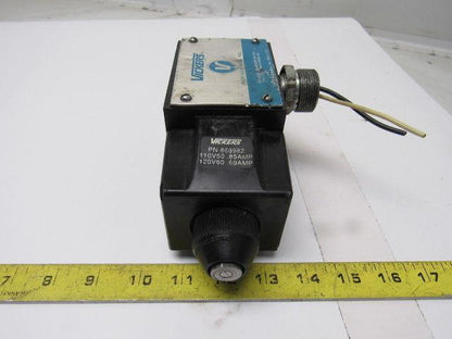 Vickers DG4S4018C50 Single Solenoid Operated Directional Valve 110V Coil