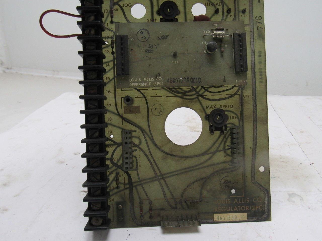 Louis Allis 46S1660-10 Linear Accelerator Reference Regulator Boards