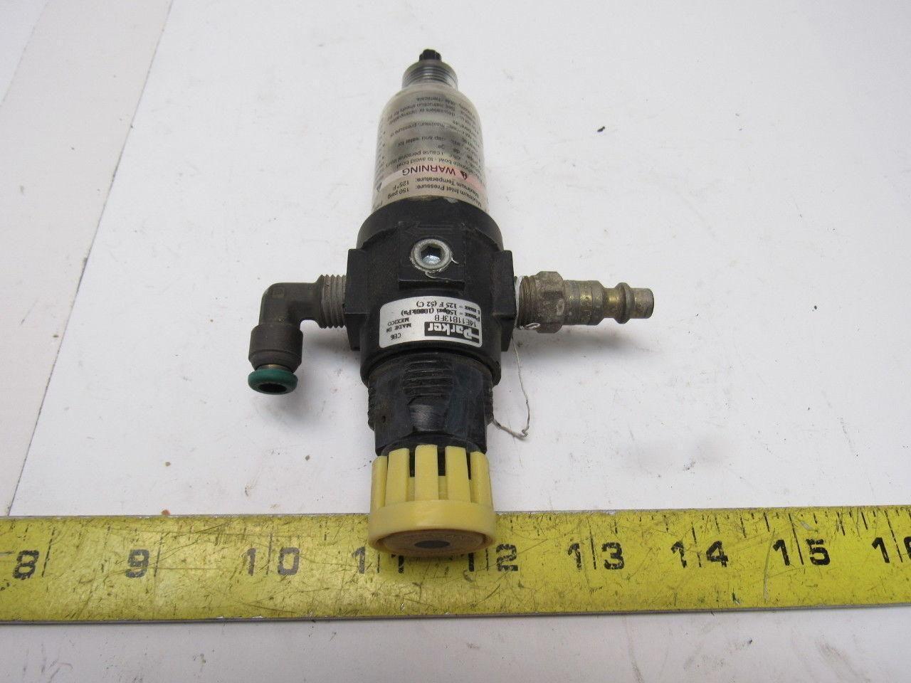 Parker 14E11B13FB Pneumatic Air Filter/Regulator 150 PSI 1/4" NPT