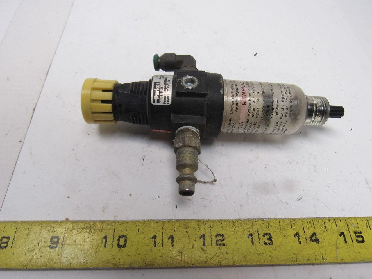 Parker 14E11B13FB Pneumatic Air Filter/Regulator 150 PSI 1/4" NPT