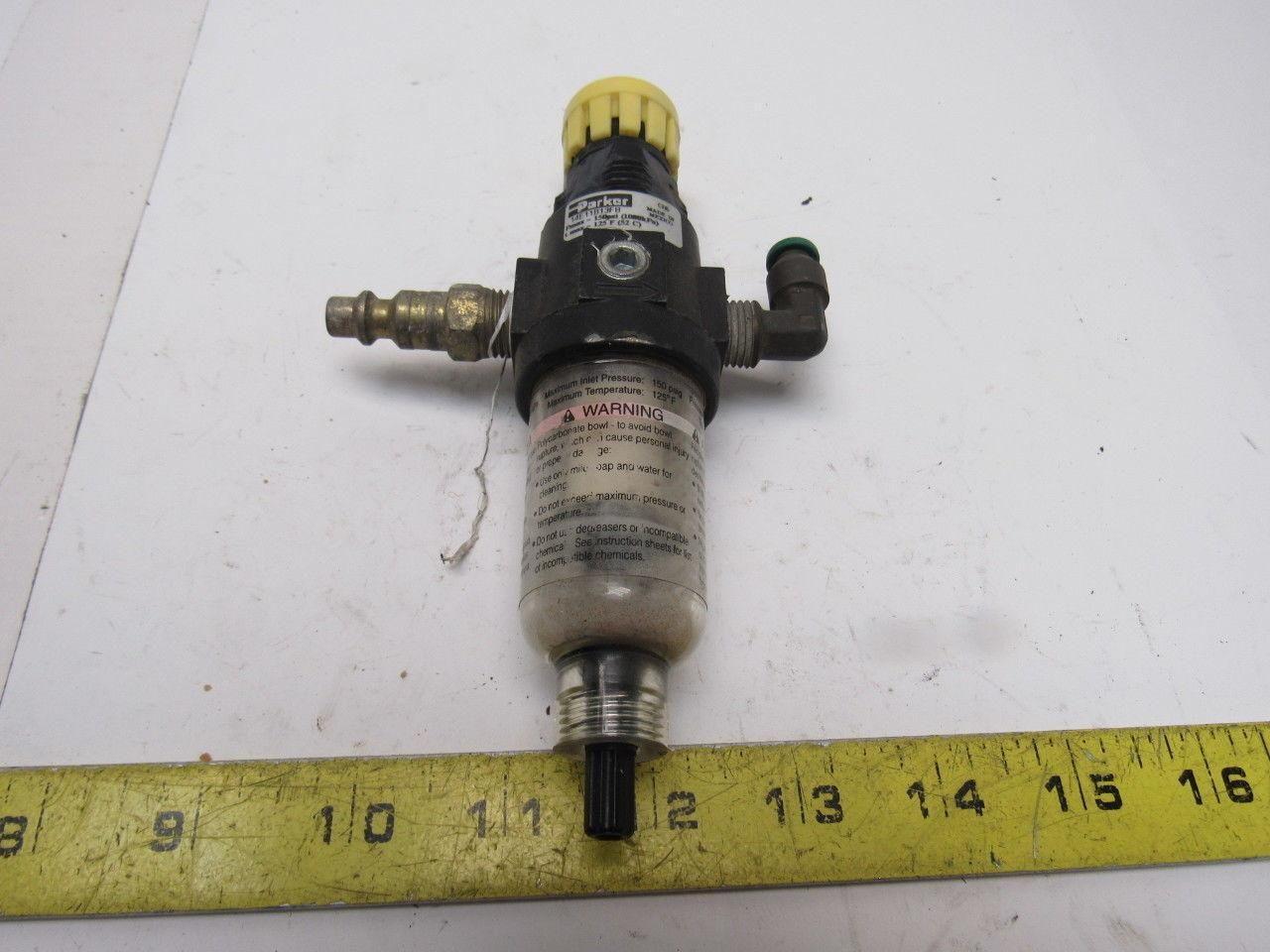 Parker 14E11B13FB Pneumatic Air Filter/Regulator 150 PSI 1/4" NPT