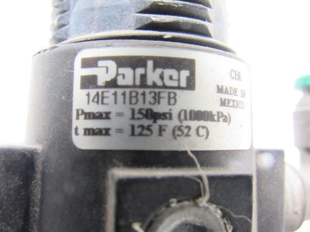 Parker 14E11B13FB Pneumatic Air Filter/Regulator 150 PSI 1/4" NPT