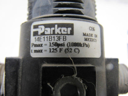 Parker 14E11B13FB Pneumatic Air Filter/Regulator 150 PSI 1/4" NPT