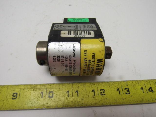 Lebow 1253-103-50 3/8" Drive Socket Torque Sensor 50 Ft lbs 5,000RPM