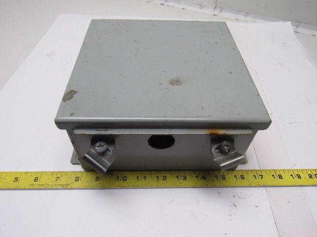 Hammond 1414PHH4 8"x8"x4" Hinged Door Electrical Enclosure W/Back Plate