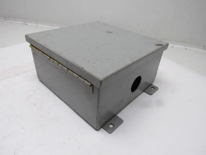 Hammond 1414PHH4 8"x8"x4" Hinged Door Electrical Enclosure W/Back Plate