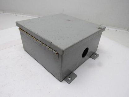 Hammond 1414PHH4 8"x8"x4" Hinged Door Electrical Enclosure W/Back Plate