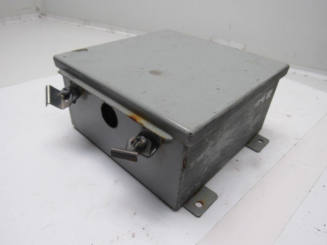 Hammond 1414PHH4 8"x8"x4" Hinged Door Electrical Enclosure W/Back Plate