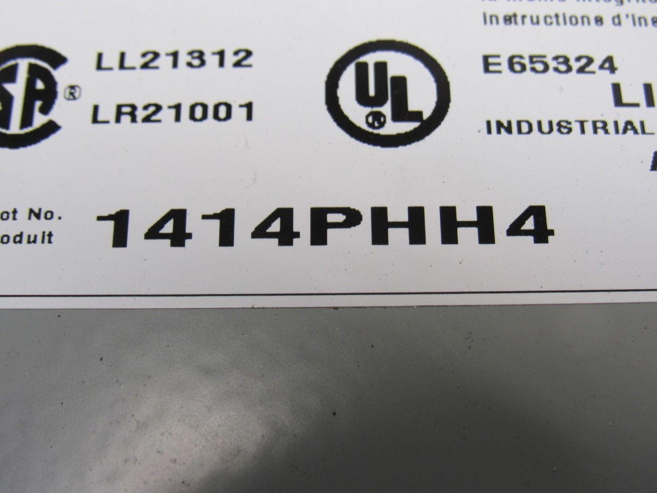 Hammond 1414PHH4 8"x8"x4" Hinged Door Electrical Enclosure W/Back Plate