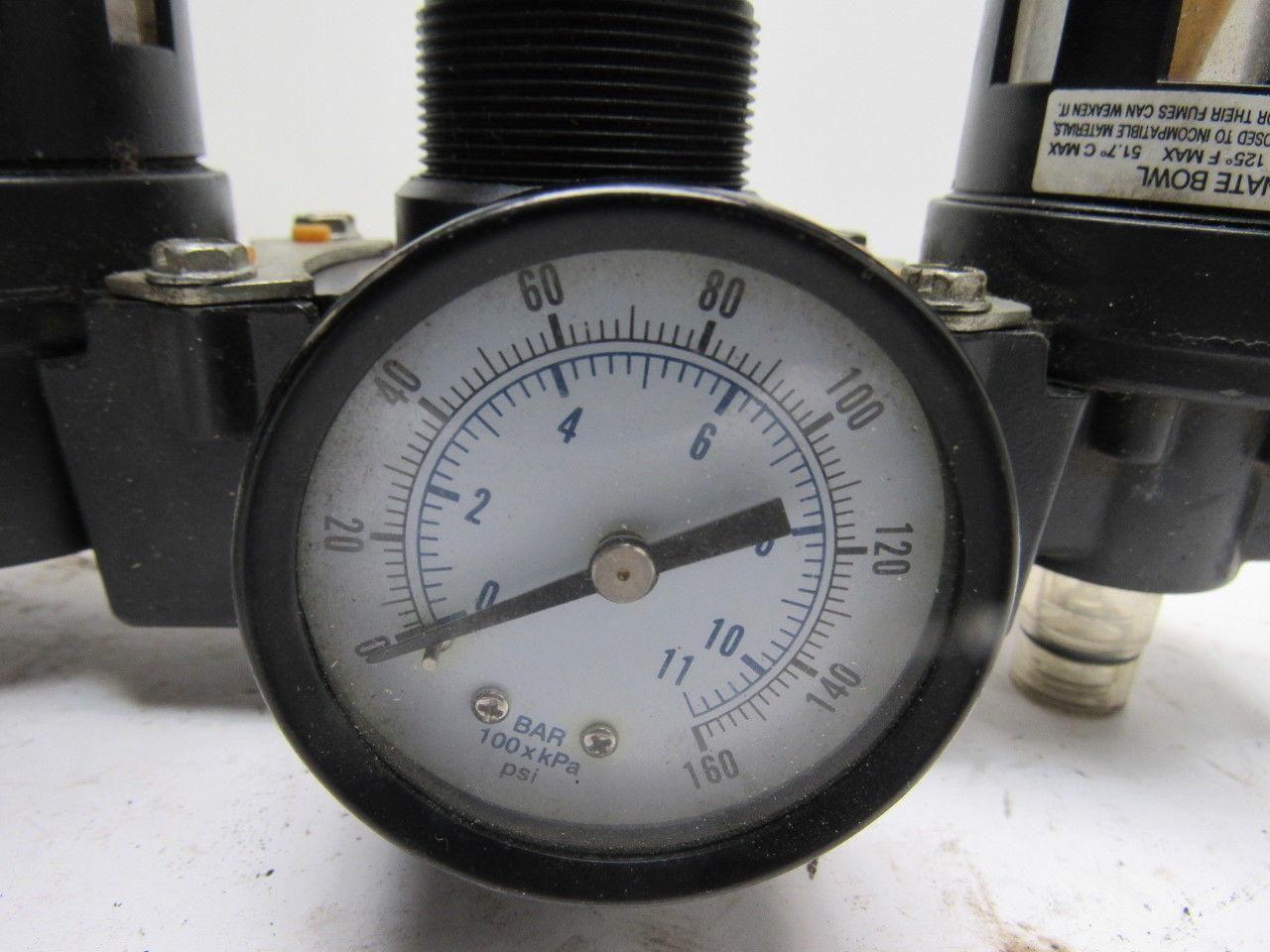 Master Pneumatics Fd60-3 L665-3 R60-3 Filter Regulator Lubricator Assembly FRL