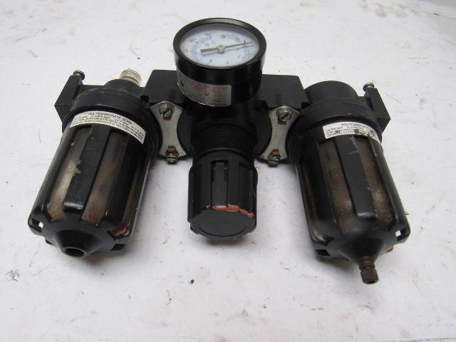 Master Pneumatics Fd60-3 L665-3 R60-3 Filter Regulator Lubricator Assembly FRL