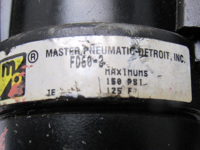Master Pneumatics Fd60-3 L665-3 R60-3 Filter Regulator Lubricator Assembly FRL