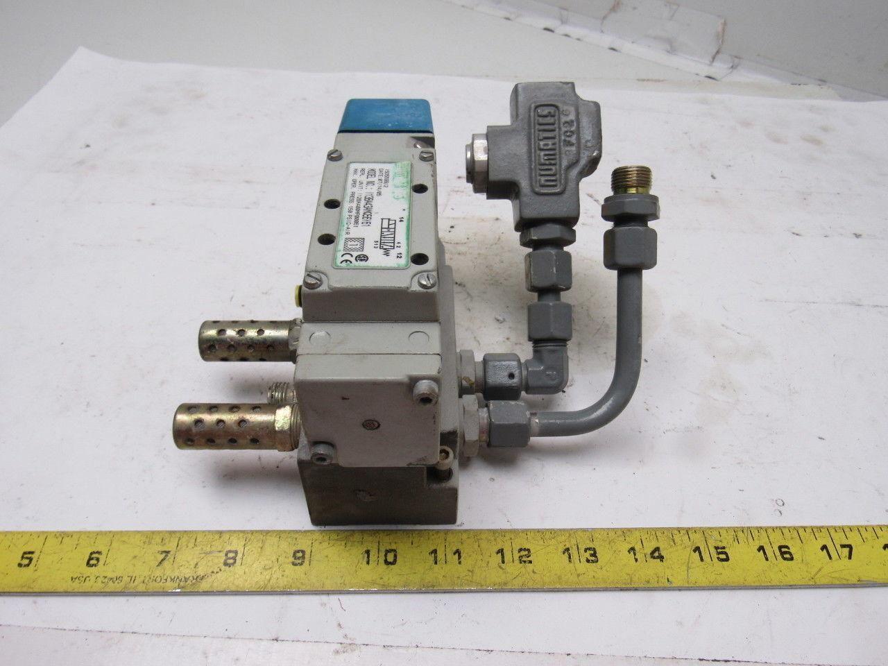 Numatics 13BA43AMQ56Y61 Pneumatic Air Solenoid Valve 24VDC W/manifold Block