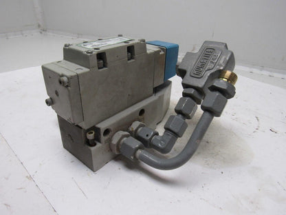 Numatics 13BA43AMQ56Y61 Pneumatic Air Solenoid Valve 24VDC W/manifold Block