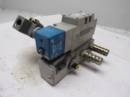Numatics 13BA43AMQ56Y61 Pneumatic Air Solenoid Valve 24VDC W/manifold Block