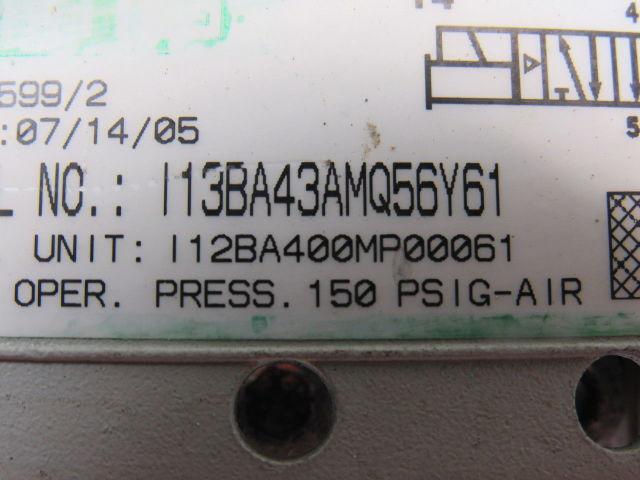 Numatics 13BA43AMQ56Y61 Pneumatic Air Solenoid Valve 24VDC W/manifold Block