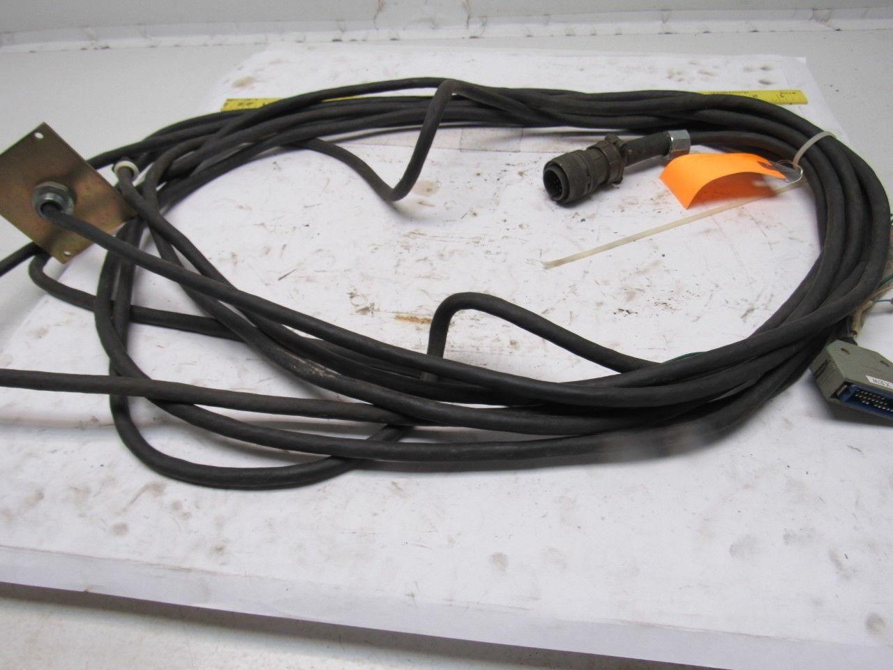 Yaskawa Motoman Yasnac XRC ERCR-UP6-RB11 17 Pin Terminated CNC Cable 25'
