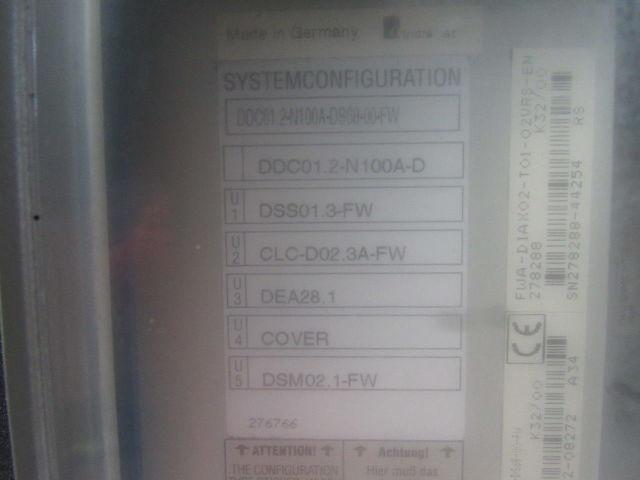 Indramat DDC01.2-N100A-DS68-00-FW Servo AC Controller W/ 4 Cards