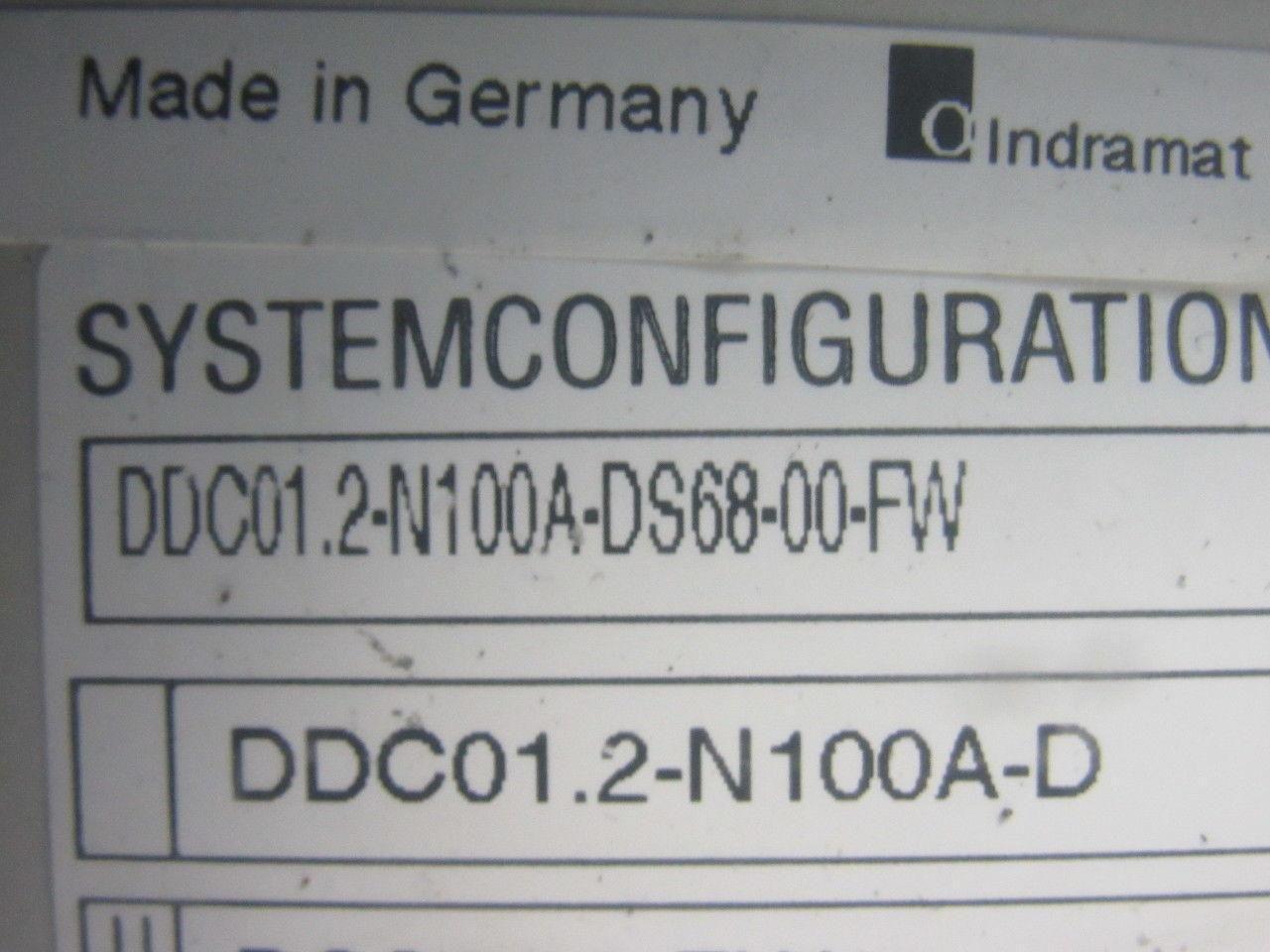 Indramat DDC01.2-N100A-DS68-00-FW Servo AC Controller W/ 4 Cards